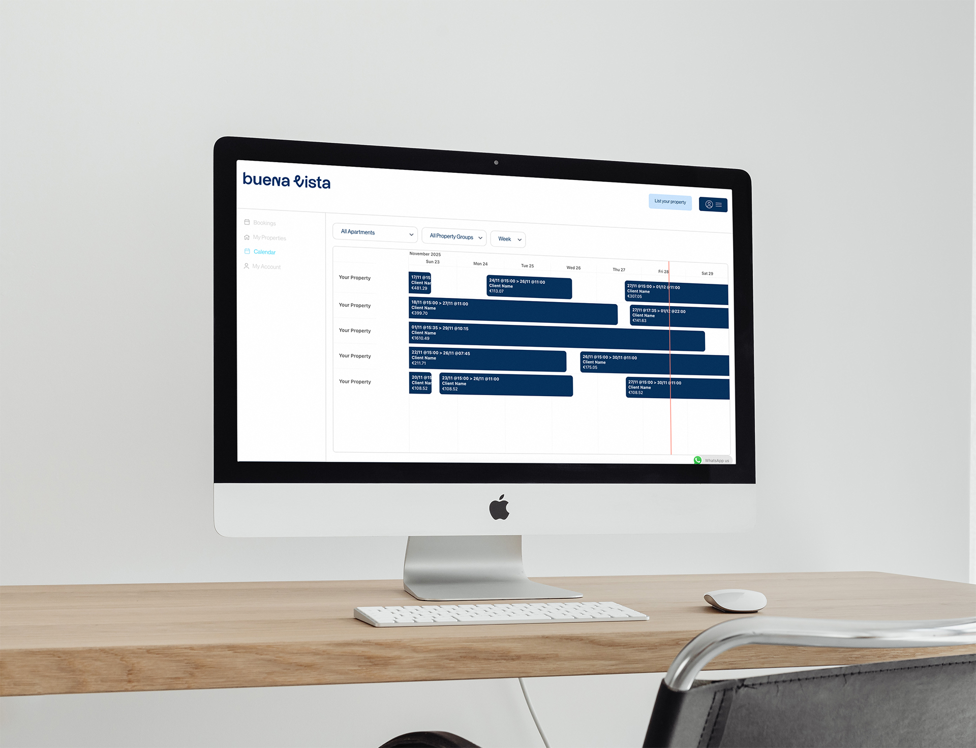owner’s portal mockup
